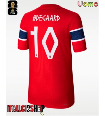 Norvegia Martin Odegaard #10 Prima Maglia Mondiali 2026 Manica Corta
